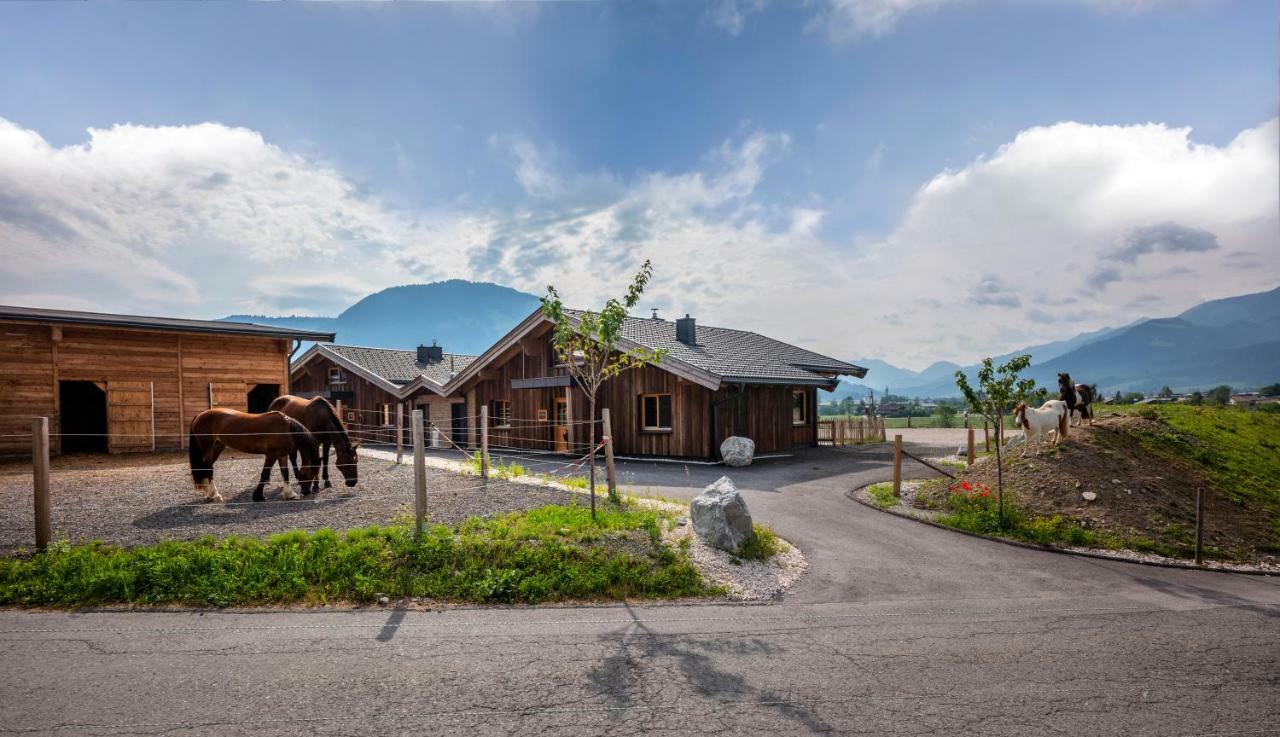 Narzenhof Wellness Chalets, Familien & Luxus Apartments Am Bauernhof Sankt Johann in Tirol Bagian luar foto